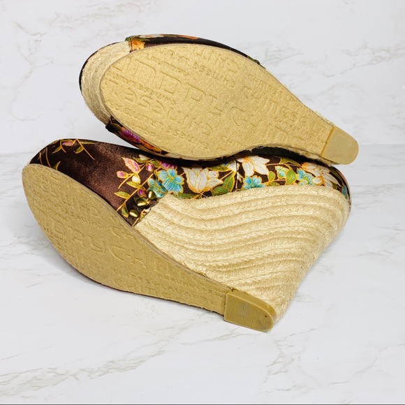 SOLD-Chinese Laundry | 5” Wedges Dj Mix Peep Toe - Picture 5 of 7